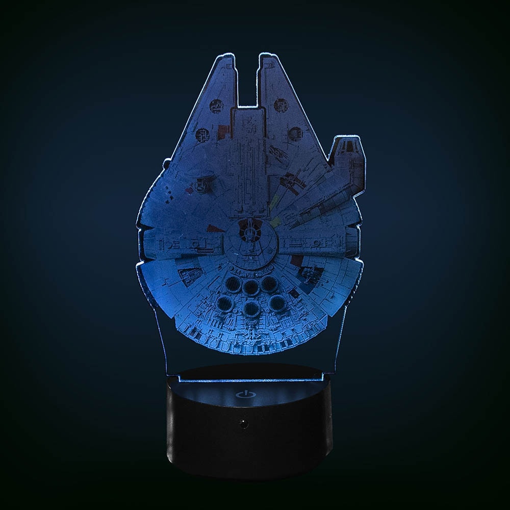 Luminária de Led com Impressão Digital - Millennium Falcon Luminária de Led com Impressão Digital - Millennium Falcon