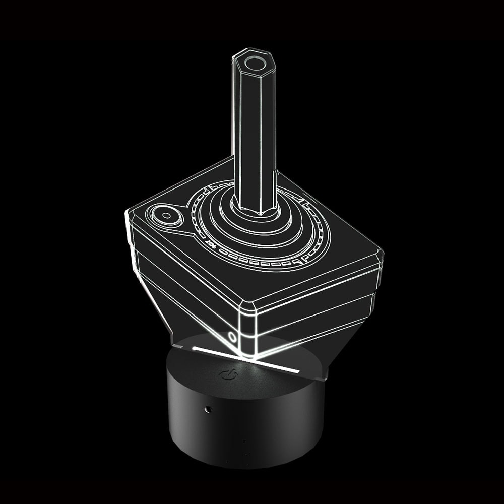 Lumin ria De Led Controle Atari Acr lico Store lumin-ria-de-led-controle-atari-acr-lico-store
