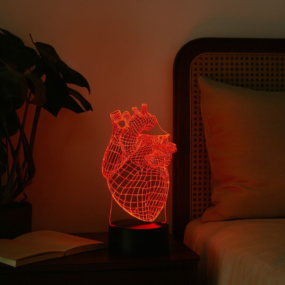 Luminária de Led - Coração Humano