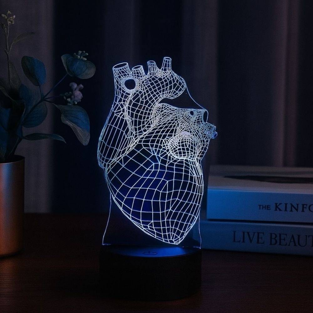 Luminária de Led - Coração Humano