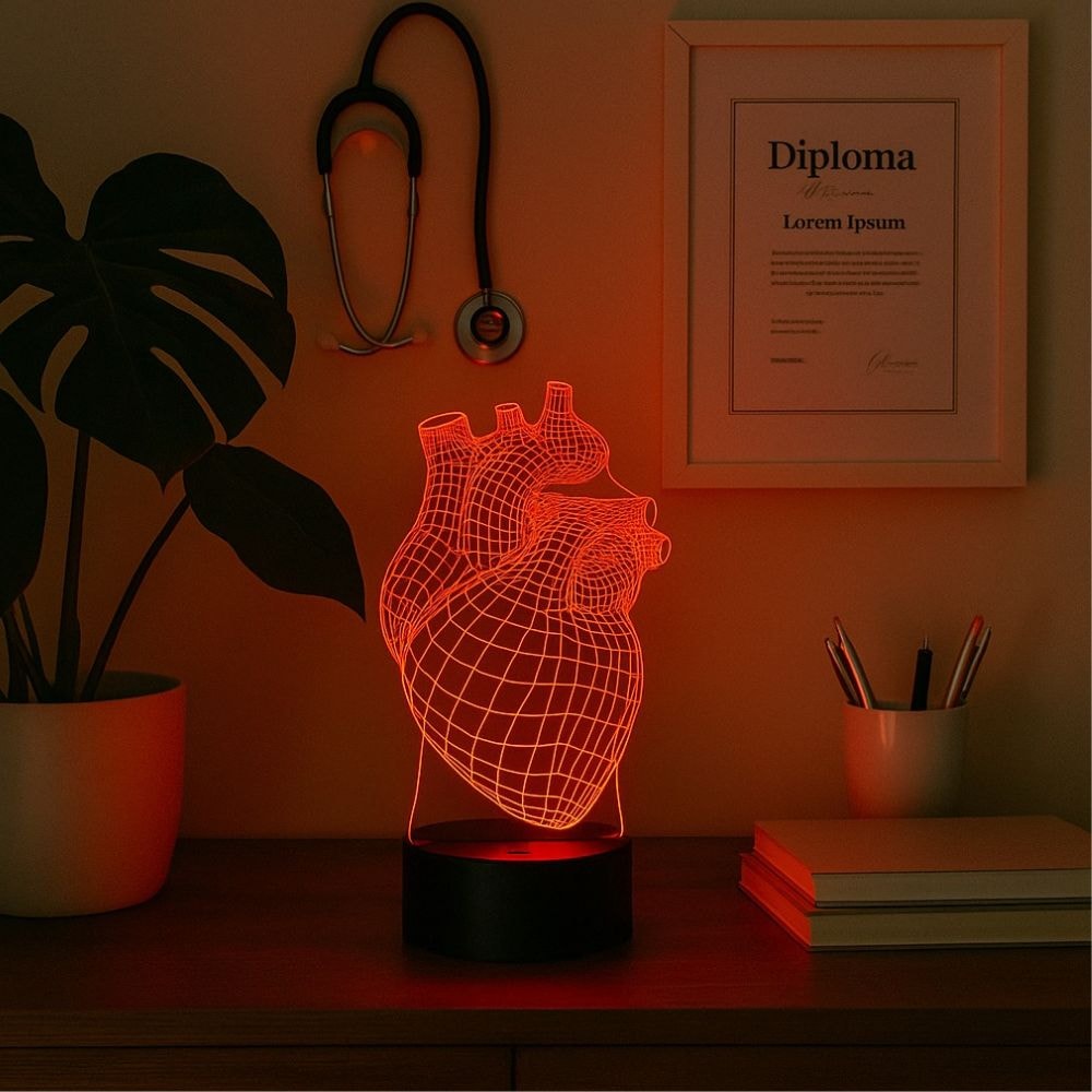 Luminária de Led - Coração Humano
