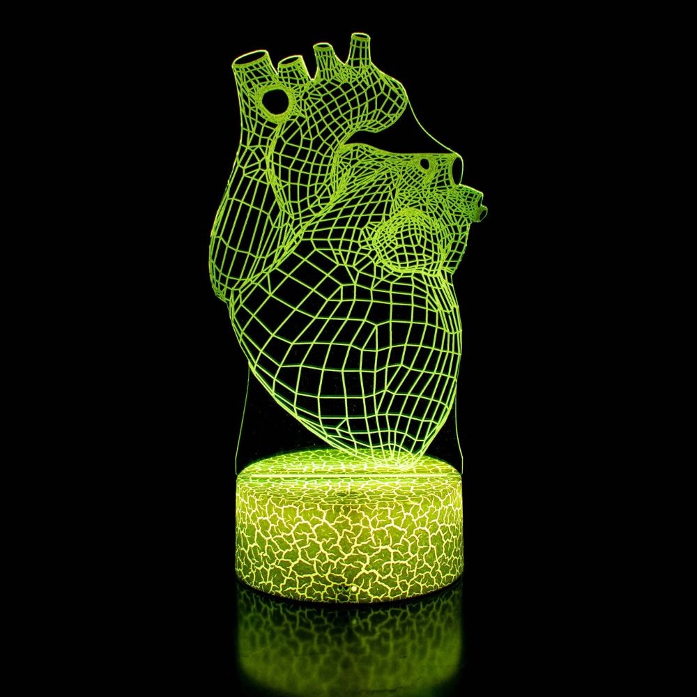 Luminária de Led - Coração Humano Anatomia Luminária de Led - Coração Humano Anatomia