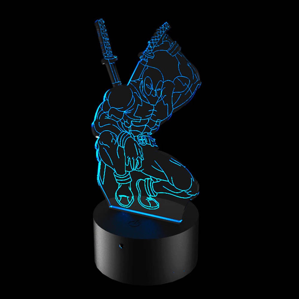 Luminária de Led - Deadpool Ataque Luminária de Led - Deadpool Ataque