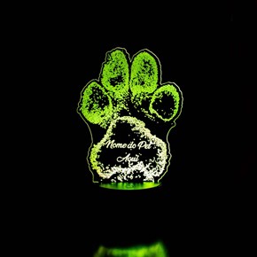 Luminária de Led - Digital de Pet Personalizada