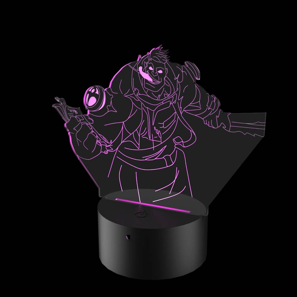 Luminária de Led - Dr. Mundo League Of Legends Luminária de Led - Dr. Mundo League Of Legends