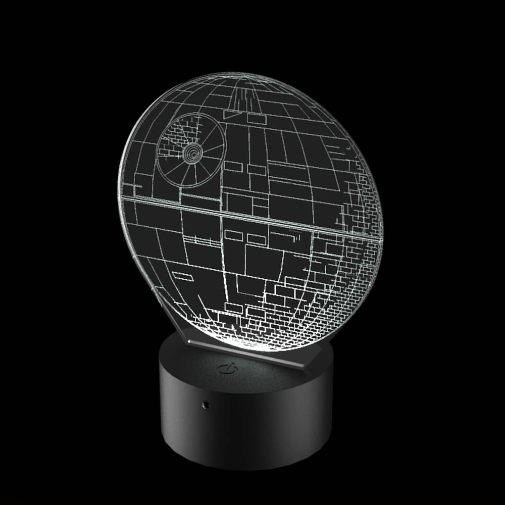 Luminária de Led - Estrela da Morte Star Wars Luminária de Led - Estrela da Morte Star Wars