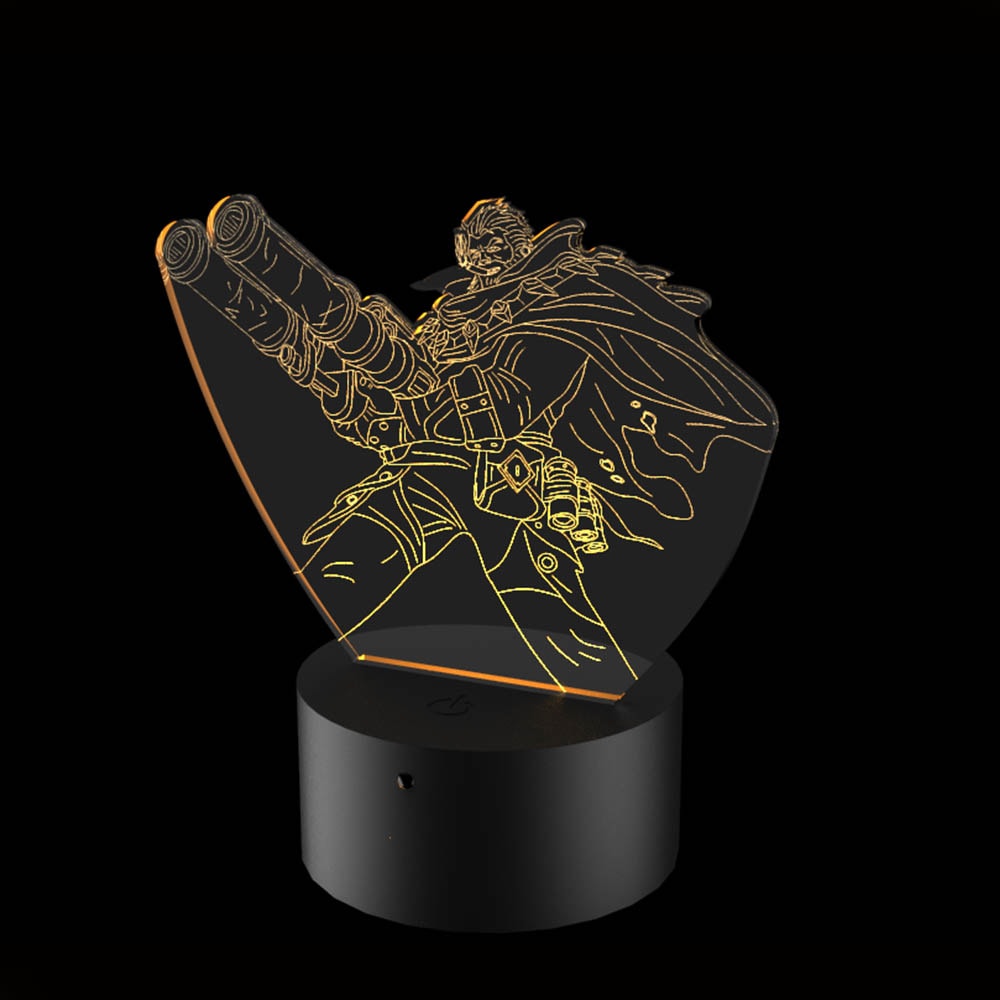 Luminária de Led - Graves Atirador League Of Legends Luminária de Led - Graves Atirador League Of Legends