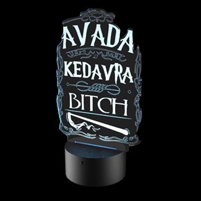 Luminária de Led - Harry Potter Avada Kedavra