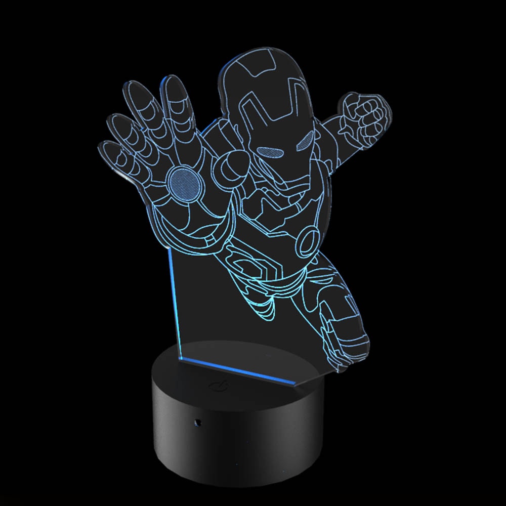 Luminária de Led - Homem de Ferro Luminária de Led - Homem de Ferro