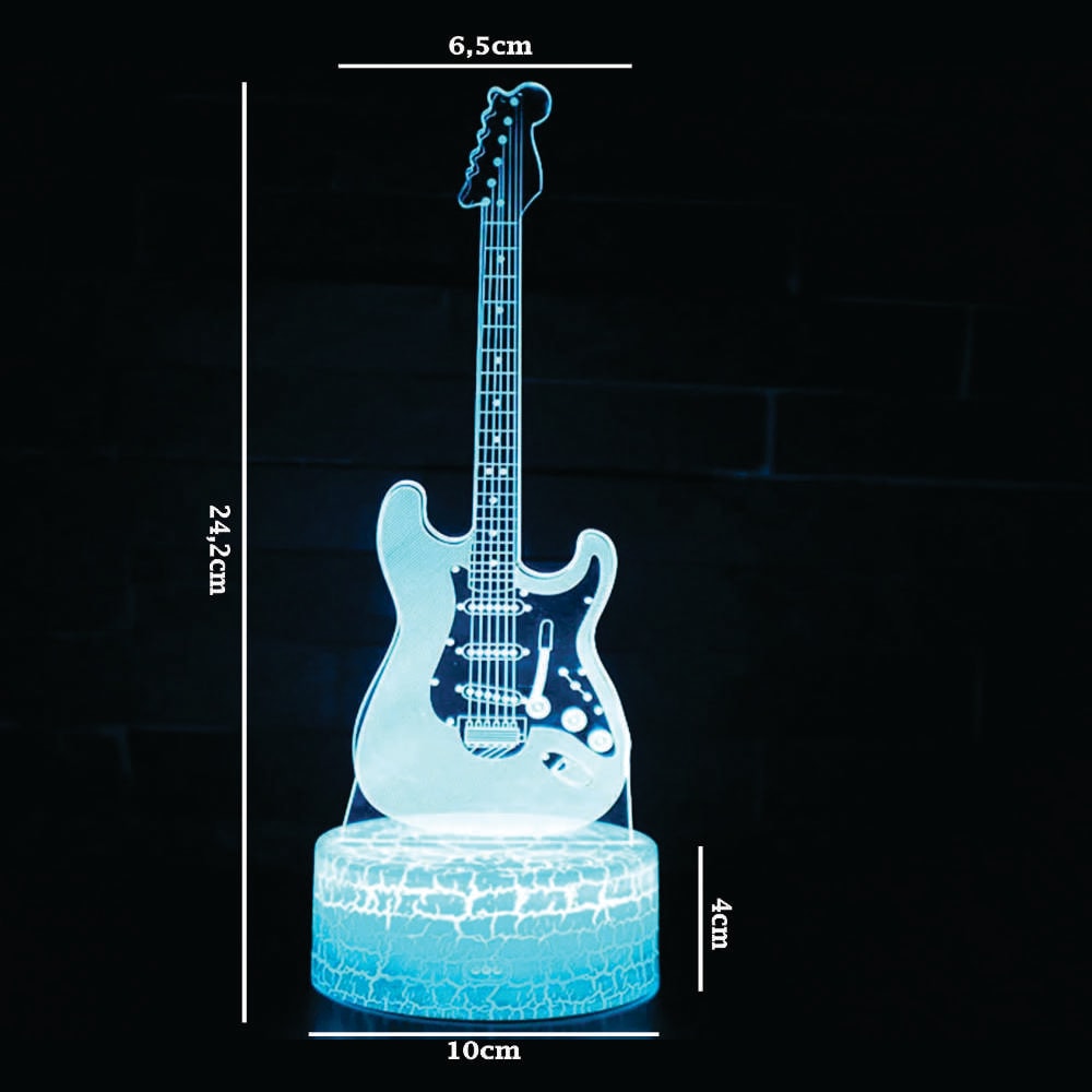 Luminária de Led - Instrumento Guitarra Luminária de Led - Instrumento Guitarra