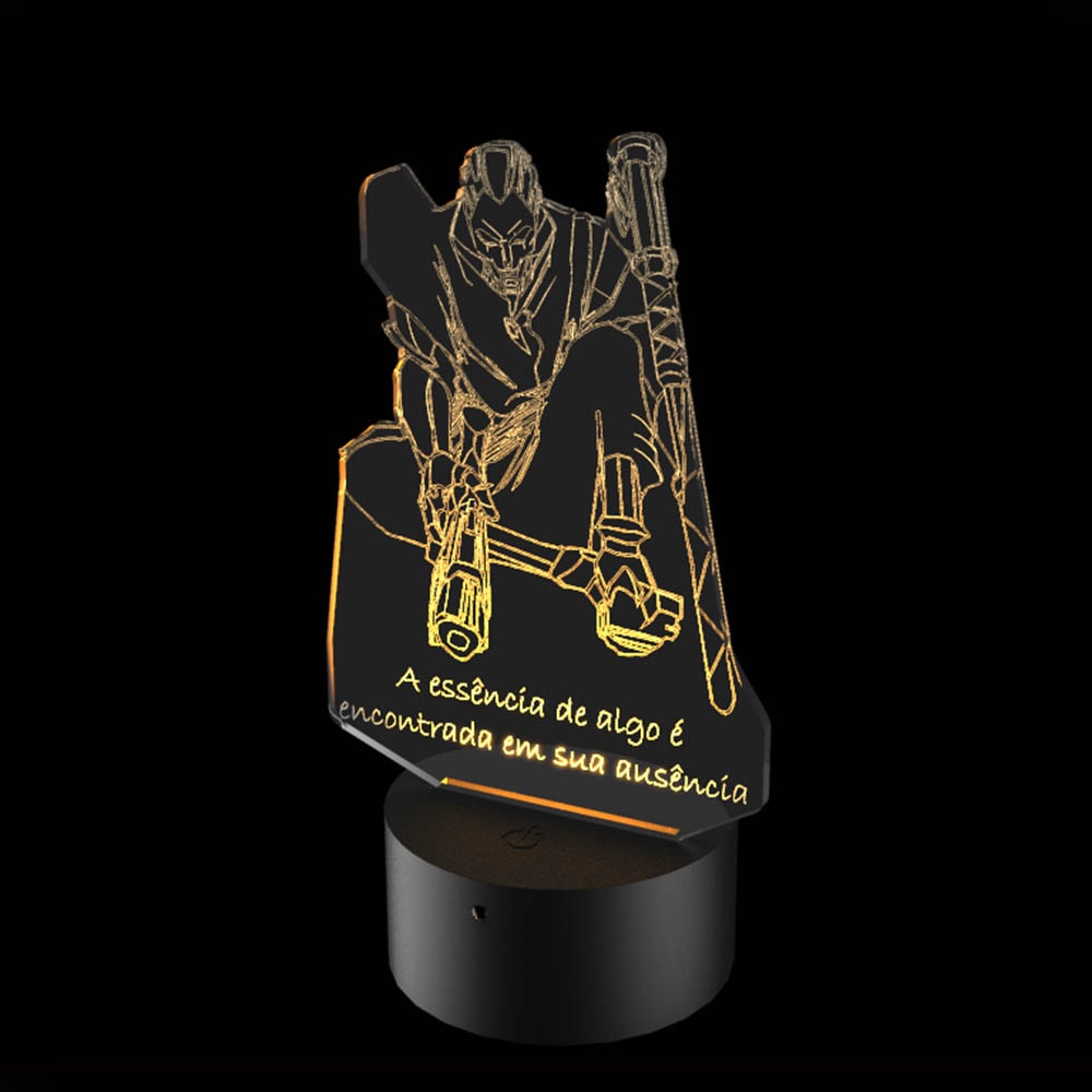 Luminária de Led - Jhin Corpo League Of Legends Luminária de Led - Jhin Corpo League Of Legends