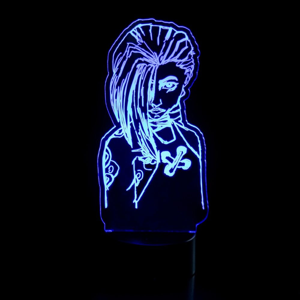 Luminária de Led - Jinx Arcane League of Legends Luminária de Led - Jinx Arcane League of Legends