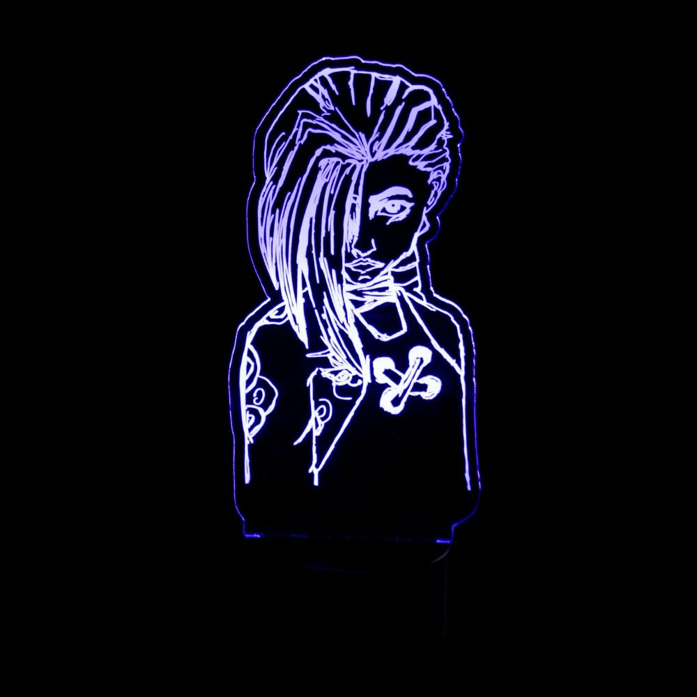 Luminária de Led - Jinx Arcane League of Legends Luminária de Led - Jinx Arcane League of Legends