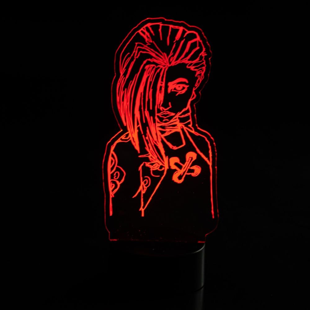 Luminária de Led - Jinx Arcane League of Legends Luminária de Led - Jinx Arcane League of Legends