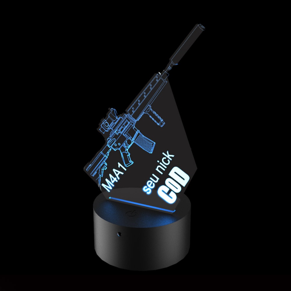 Luminária de Led - M4A1 Call of Duty Luminária de Led - M4A1 Call of Duty