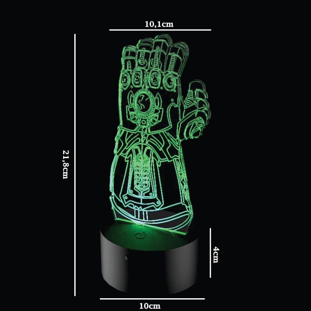 Luminária de Led - Manopla do Infinito Thanos Luminária de Led - Manopla do Infinito Thanos