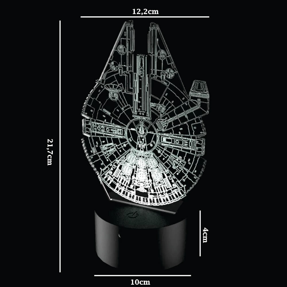 Luminária de Led - Millenium Falcon Star Wars Luminária de Led - Millenium Falcon Star Wars