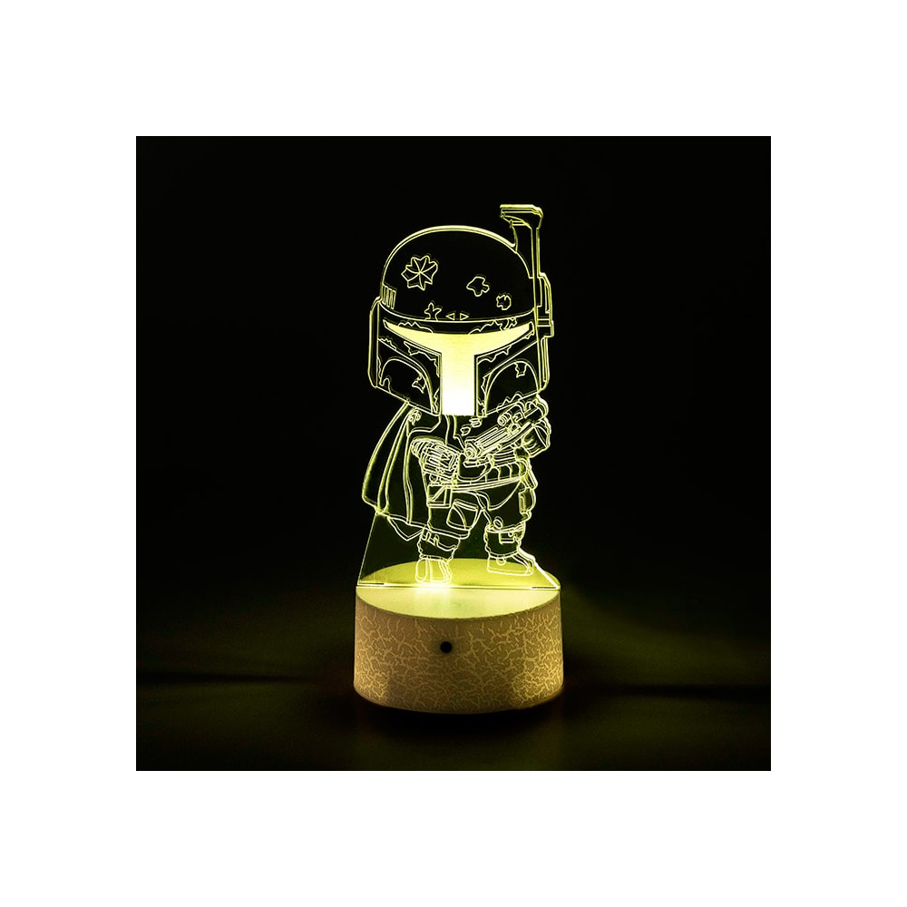 Luminária de Led - Miniatura Boba Fett Star Wars Luminária de Led - Miniatura Boba Fett Star Wars