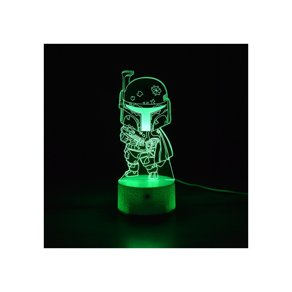 Luminária de Led - Miniatura Boba Fett Star Wars Luminária de Led - Miniatura Boba Fett Star Wars