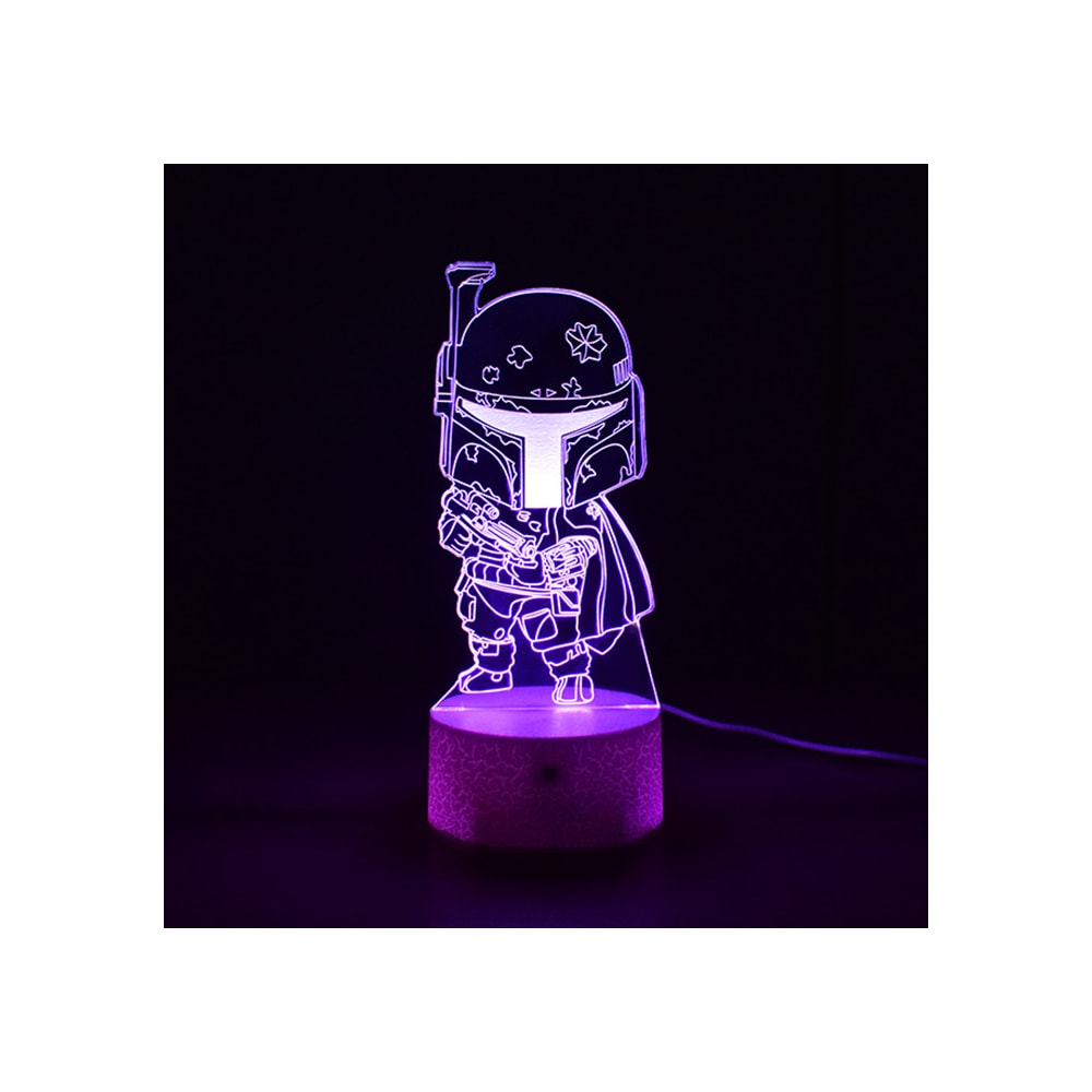 Luminária de Led - Miniatura Boba Fett Star Wars Luminária de Led - Miniatura Boba Fett Star Wars