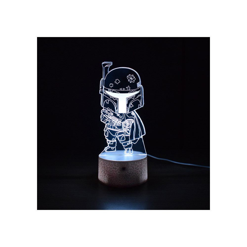 Luminária de Led - Miniatura Boba Fett Star Wars