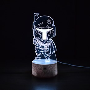 Luminária de Led - Miniatura Boba Fett Star Wars