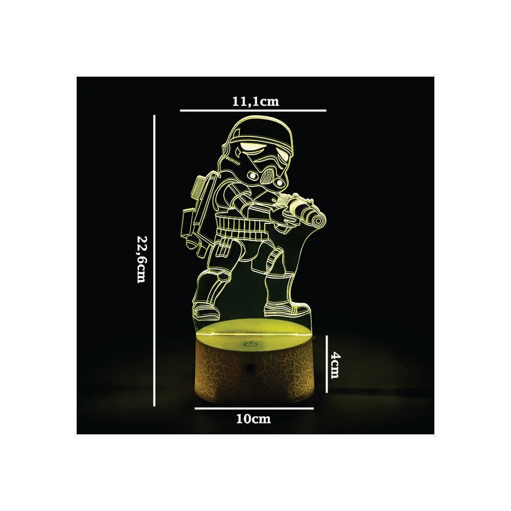 Luminária de Led - Miniatura Stormtrooper Luminária de Led - Miniatura Stormtrooper