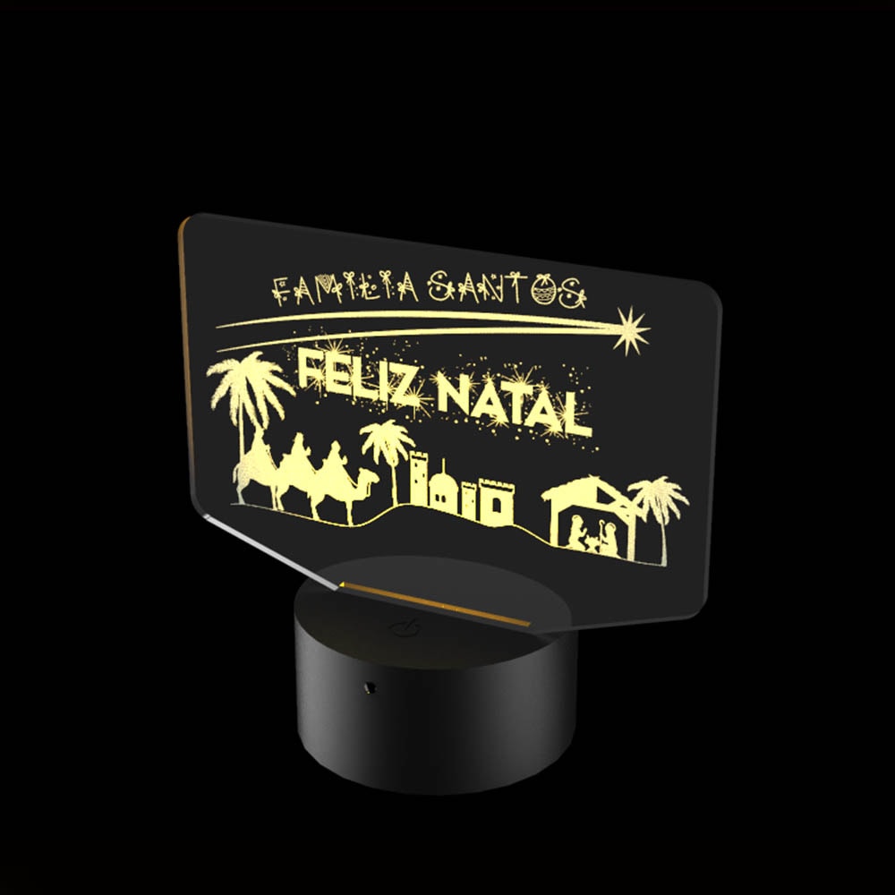 Luminária de Led - Natal em Família Luminária de Led - Natal em Família