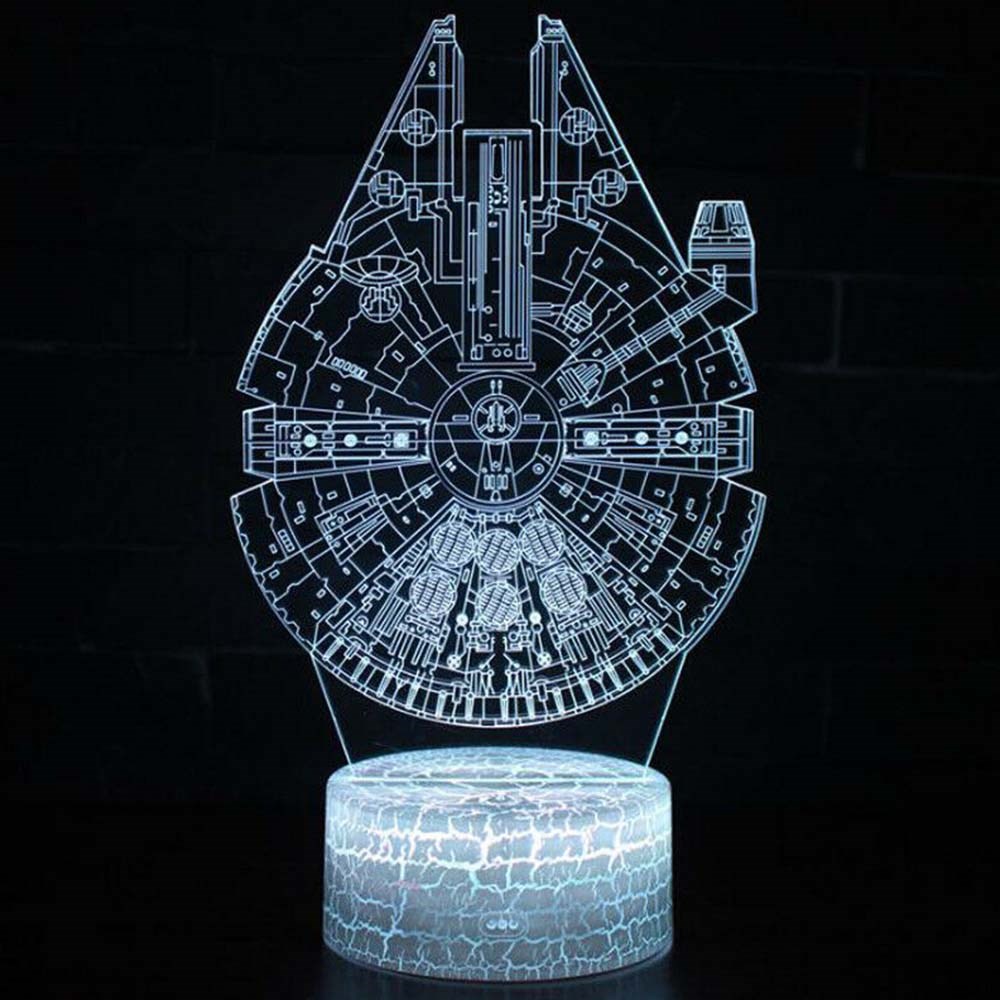 Luminária de Led - Nave Millenium Falcon Star Wars
