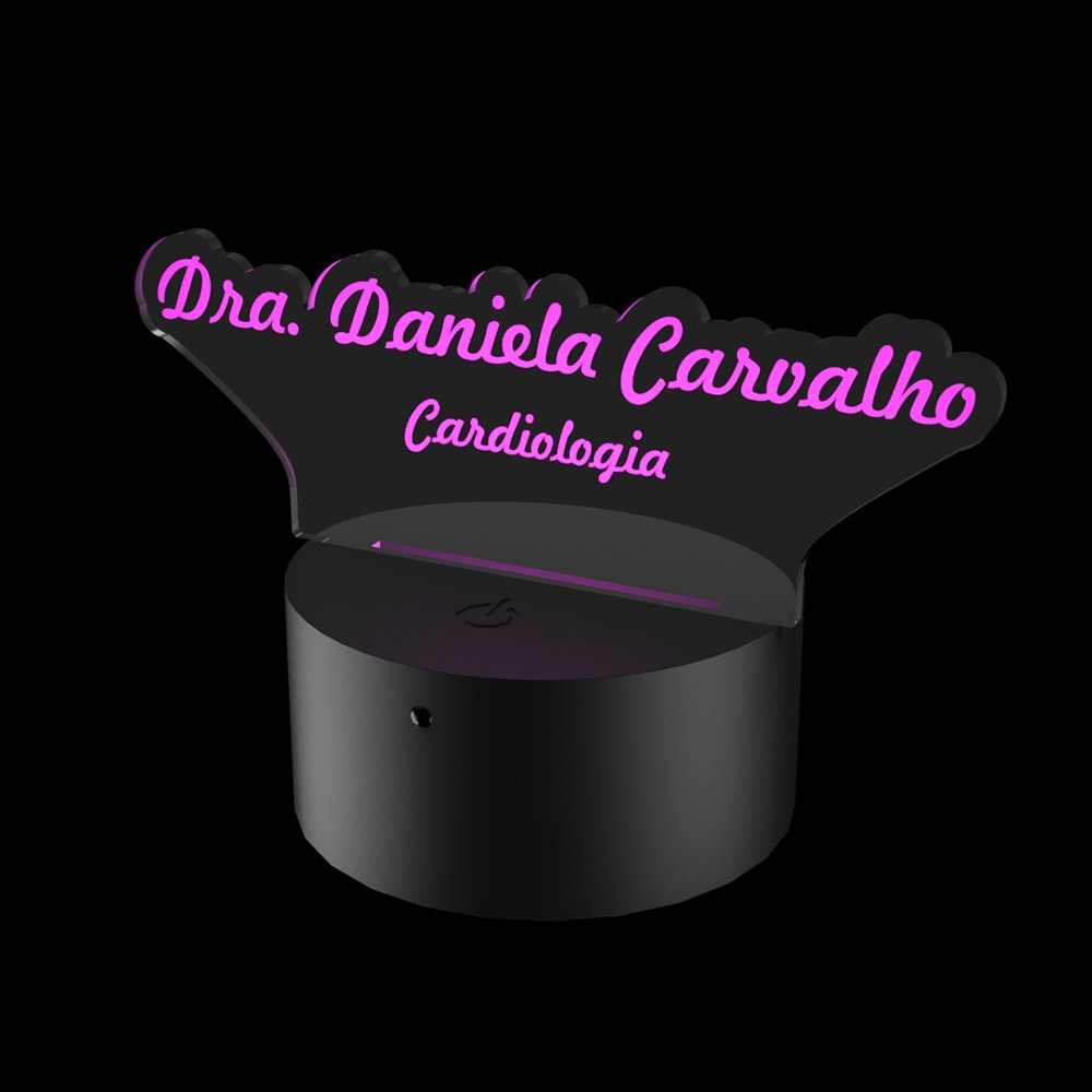 Luminária de Led - Nome Personalizado Luminária de Led - Nome Personalizado