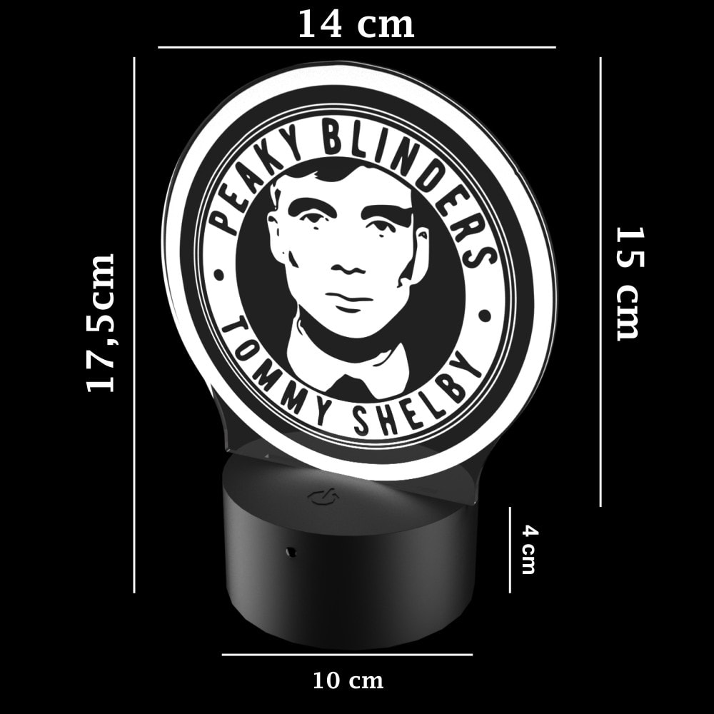 Luminária de Led - Peaky Blinders Tommy Shelby Luminária de Led - Peaky Blinders Tommy Shelby