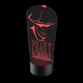 Luminária de Led - Peaky Blinders Tommy Shelby Boina