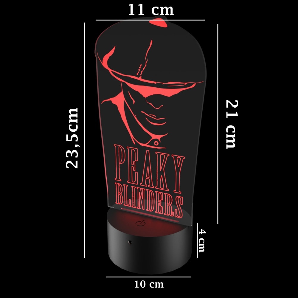 Luminária de Led - Peaky Blinders Tommy Shelby Boina Luminária de Led - Peaky Blinders Tommy Shelby Boina