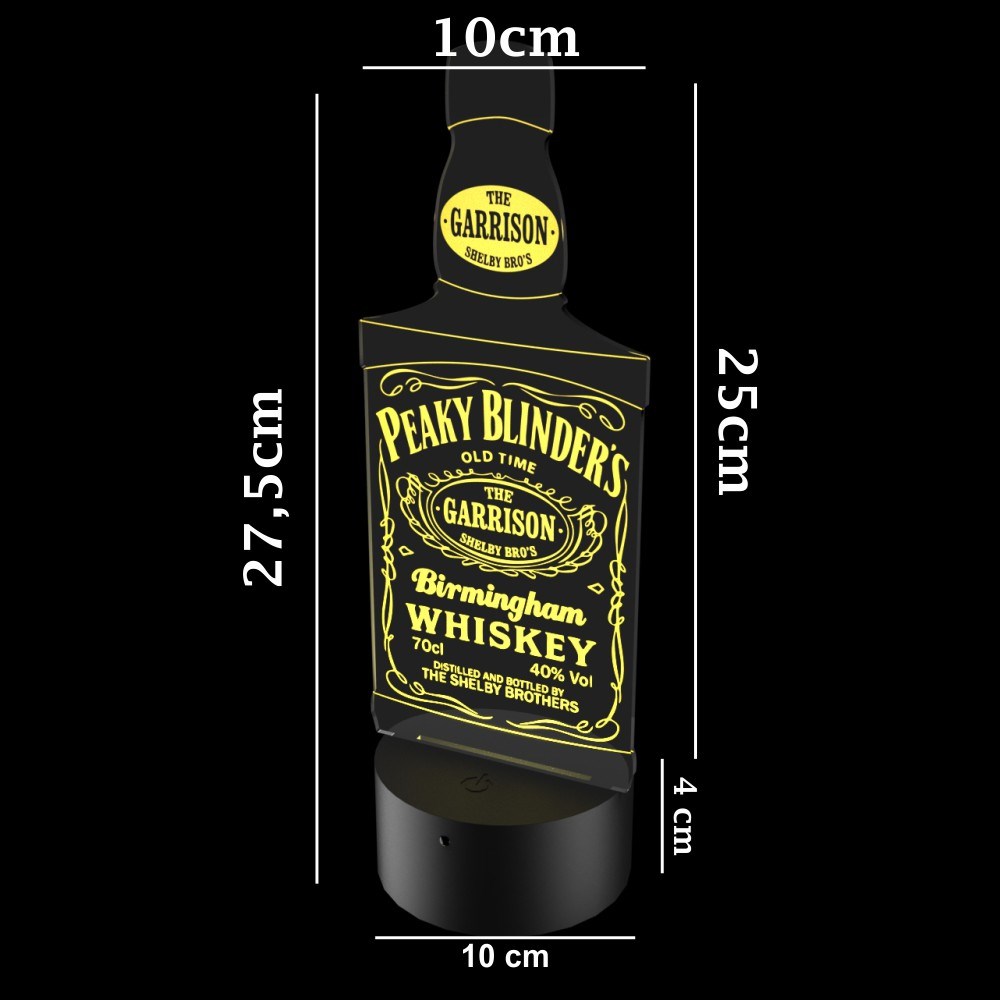 Luminária de Led - Peaky Blinders Whisky