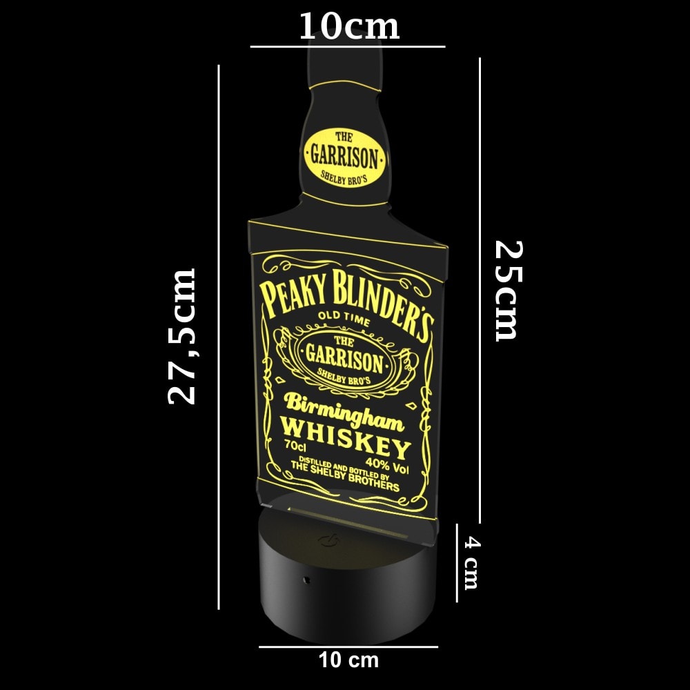 Luminária de Led - Peaky Blinders Whisky Luminária de Led - Peaky Blinders Whisky