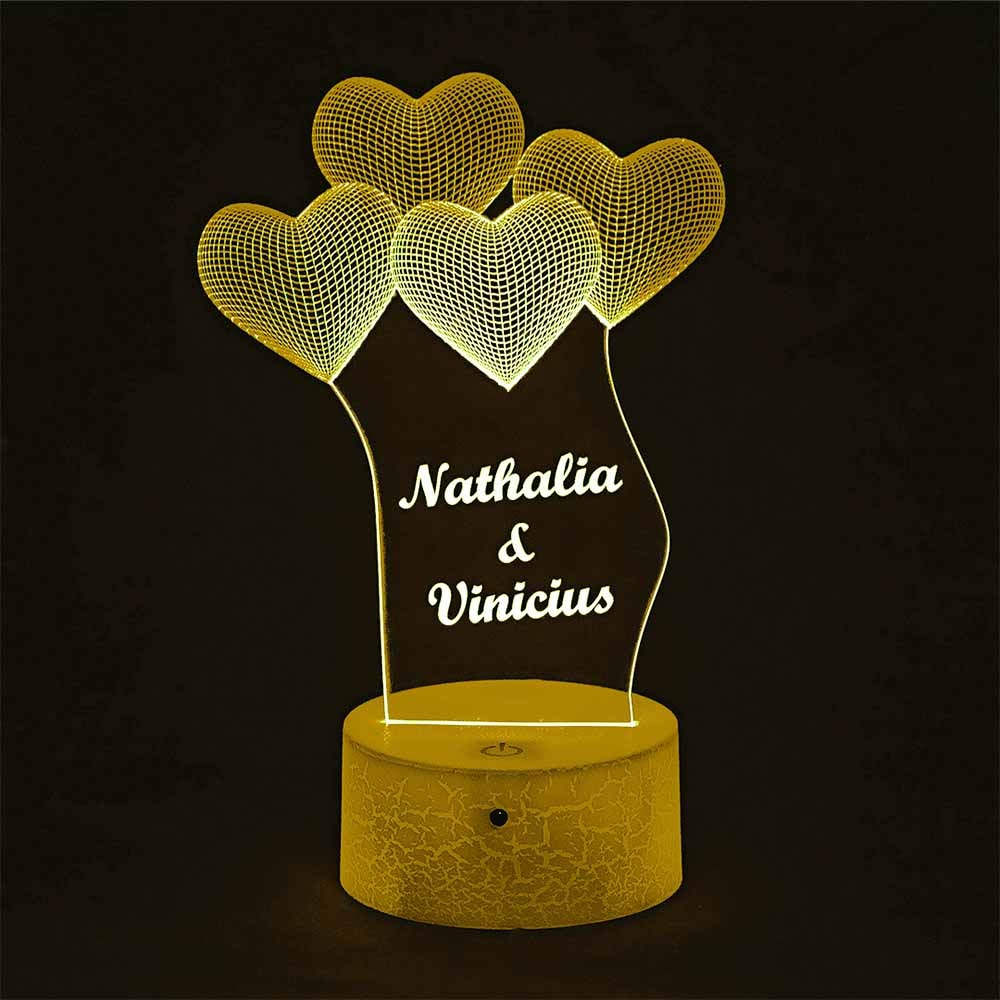 Luminária de Led - Personalizada com Nome - Acrílico Store