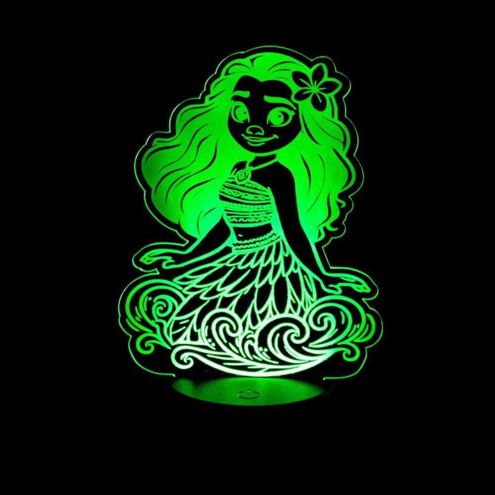 Luminária de Led - Princesa Moana Luminária de Led - Princesa Moana