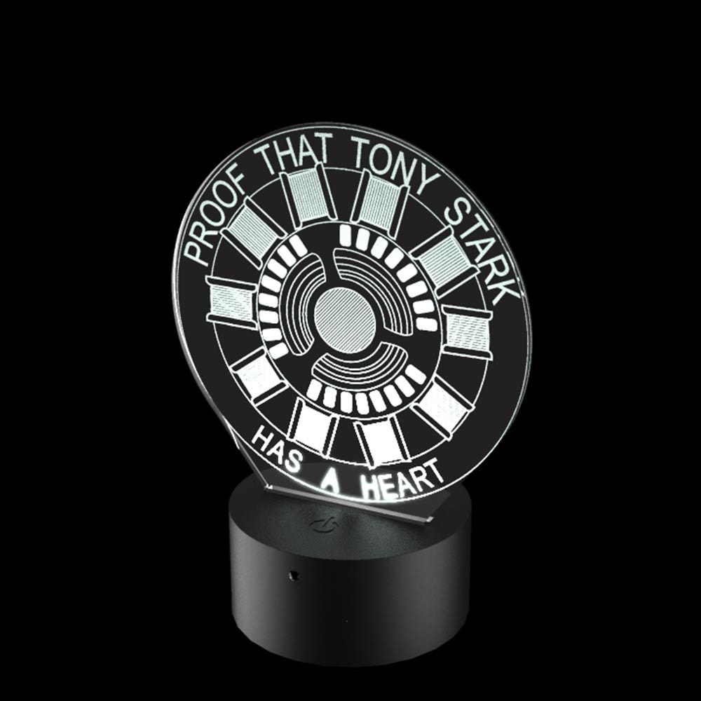 Luminária de Led - Proof That Tony Stark Luminária de Led - Proof That Tony Stark