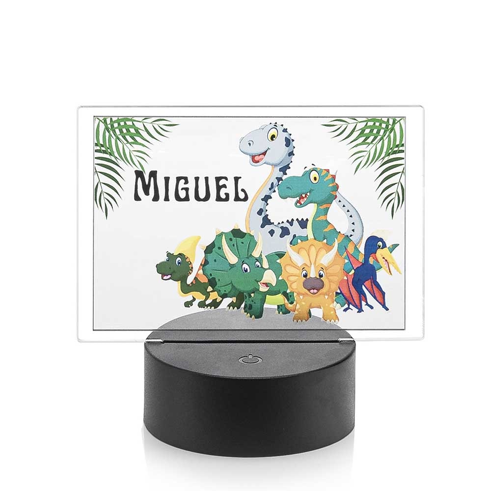 Luminária de Led - Reino dos Dinossauros Luminária de Led - Reino dos Dinossauros