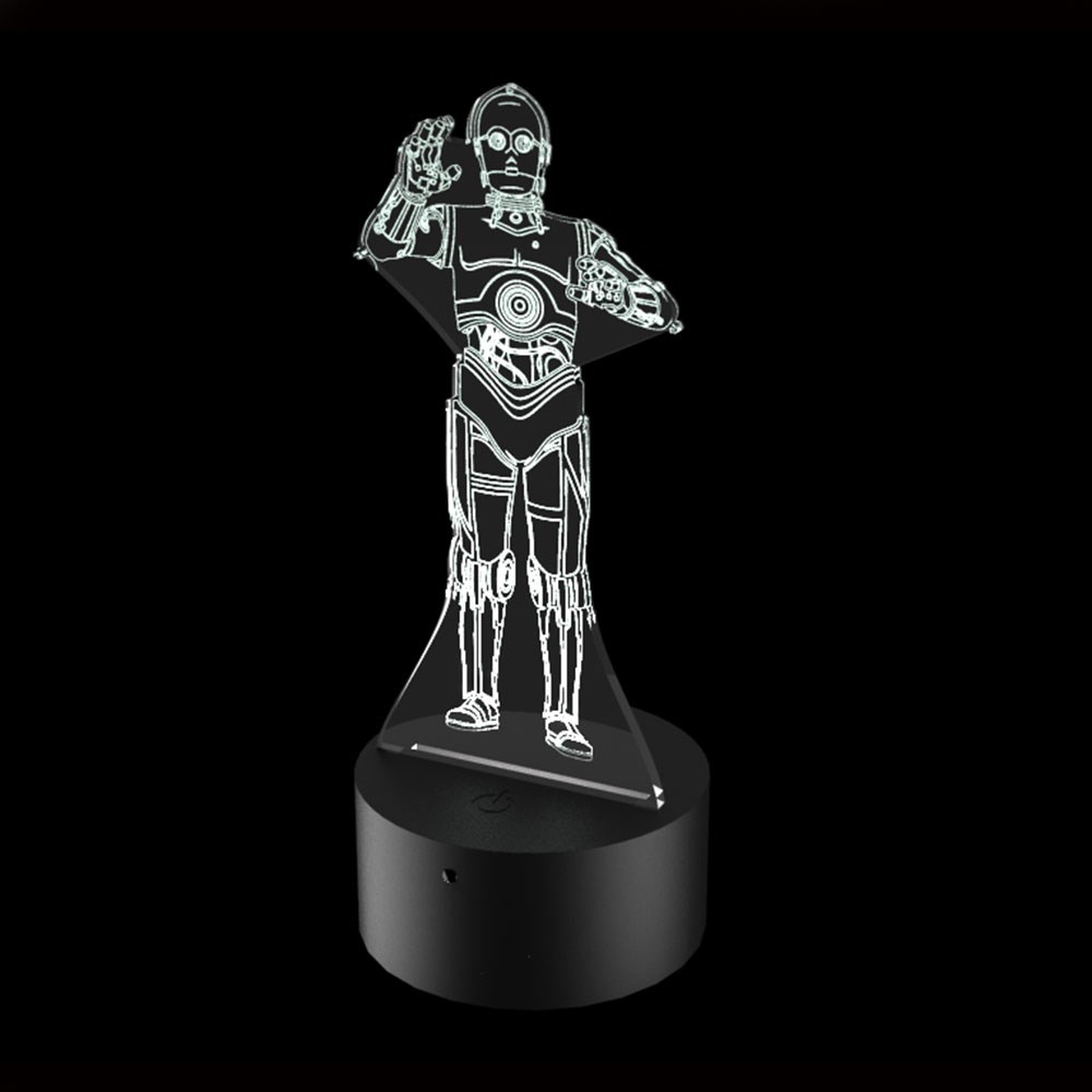 Luminária de Led - Robô C-3PO Star Wars