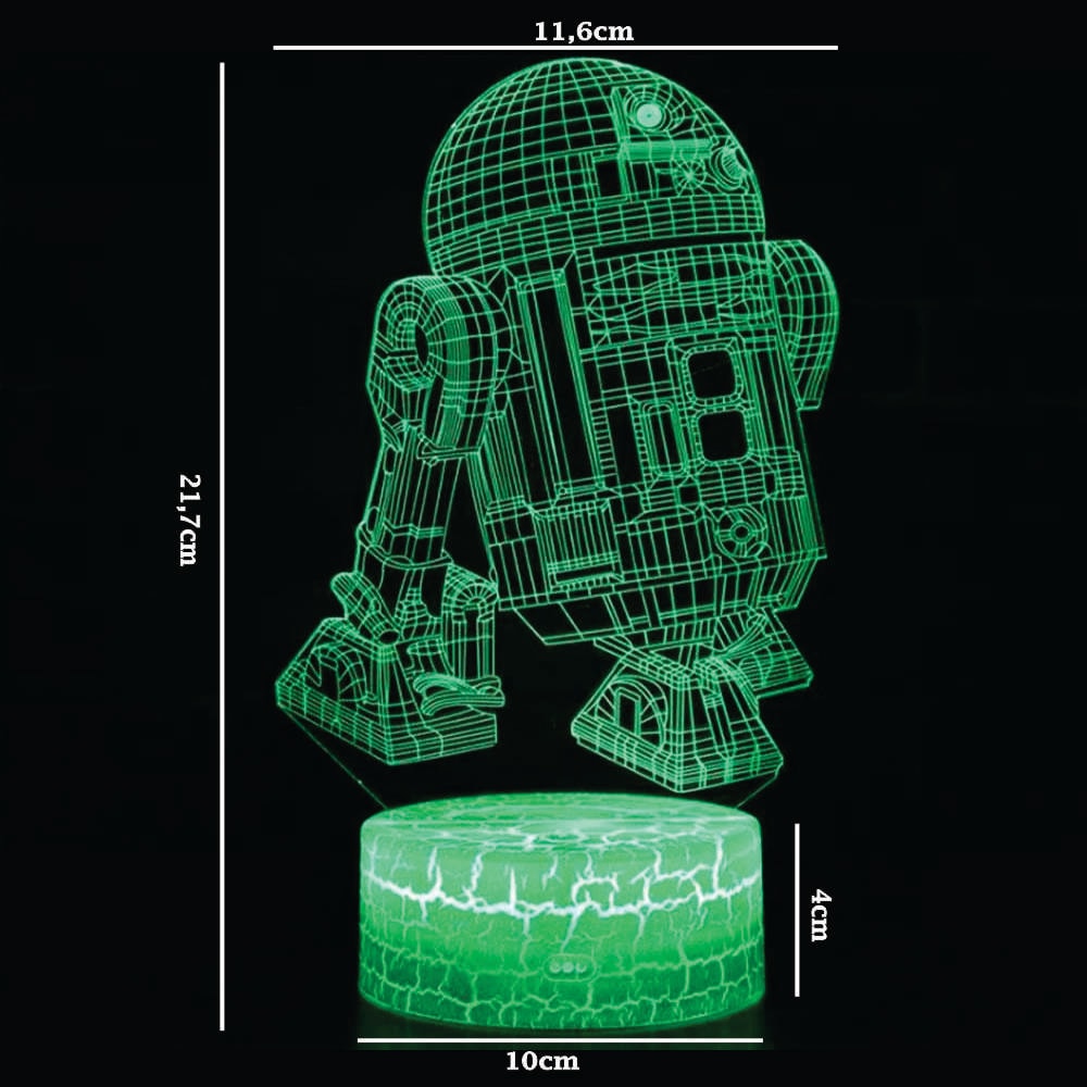 Luminária de Led - Robô R2-D2 Star Wars Luminária de Led - Robô R2-D2 Star Wars