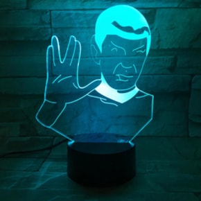 Luminária de Led - Spock Star Trek