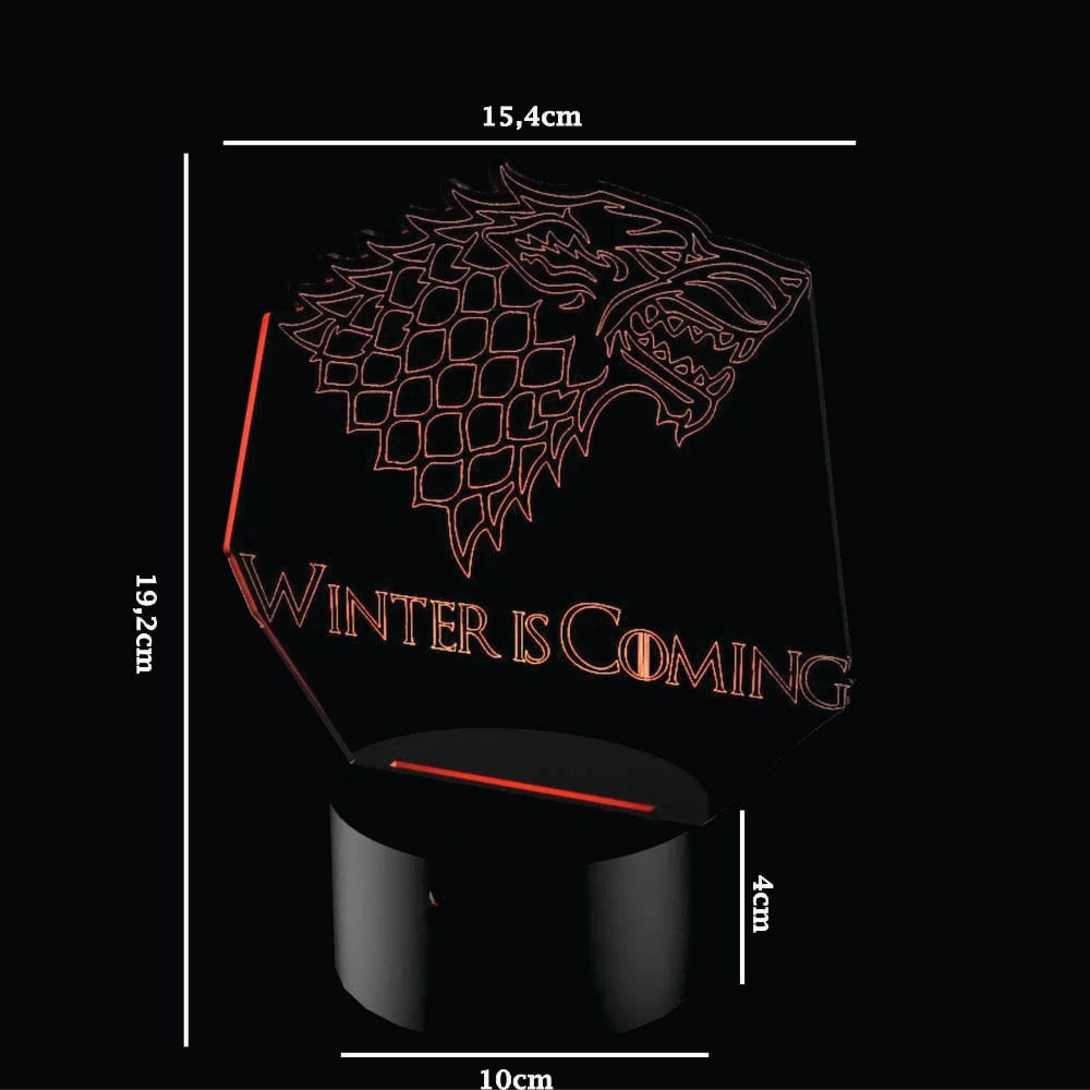 Luminária de Led - Stark Game Of Thrones Luminária de Led - Stark Game Of Thrones