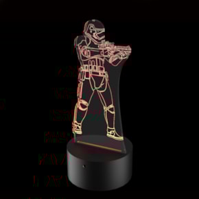 Luminária de Led - Stormtrooper Star Wars