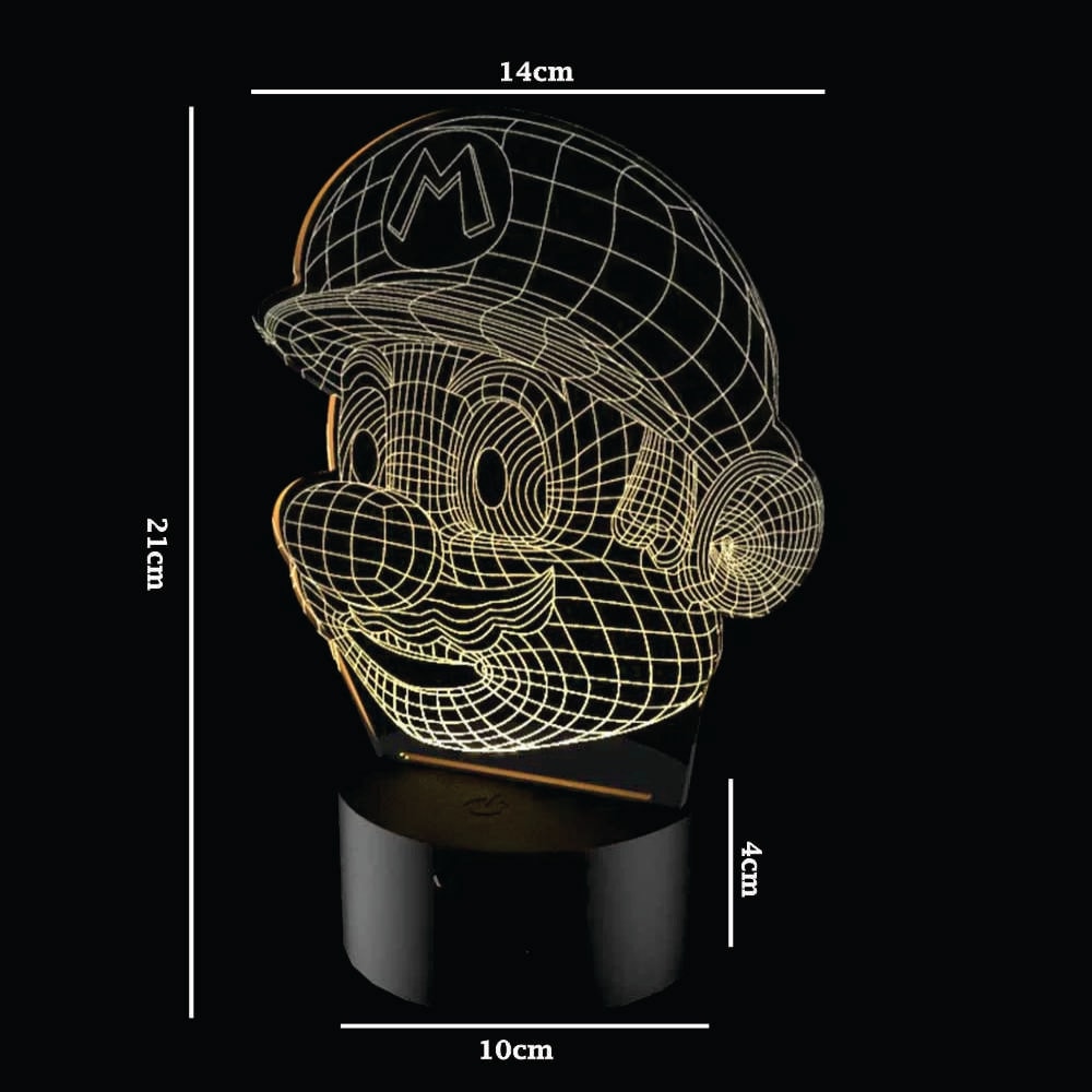 Luminária de Led - Super Mario Luminária de Led - Super Mario