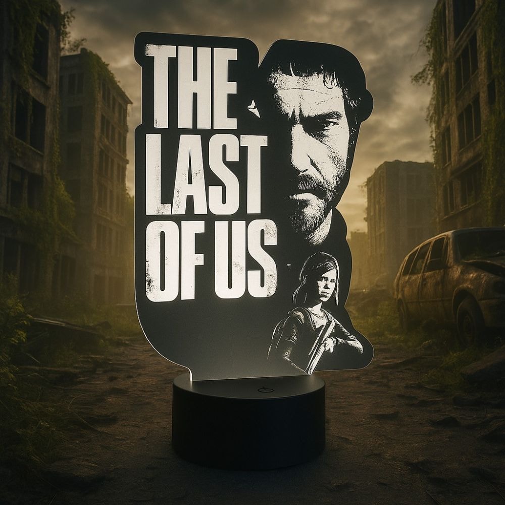 Luminária de Led - The Last Of Us Joel e Ellie