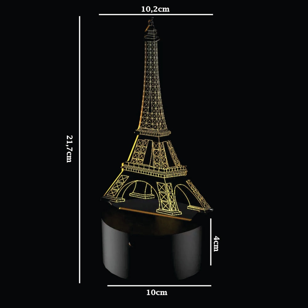 Luminária de Led - Torre Eiffel Luminária de Led - Torre Eiffel