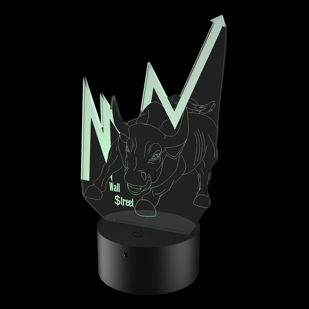 Luminária de Led - Trade Búfalo de Wall Street Luminária de Led - Trade Búfalo de Wall Street