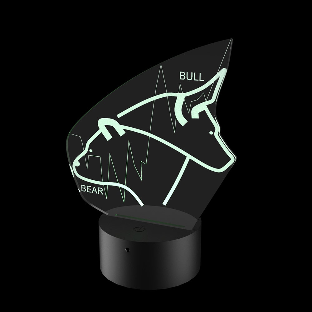 Luminária de Led - Trade Bull e Bear Luminária de Led - Trade Bull e Bear