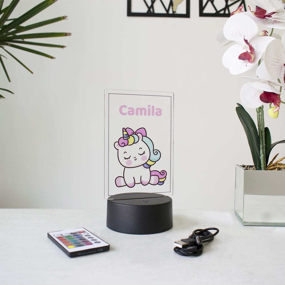 Luminária de Led - Unicórnio Baby Luminária de Led - Unicórnio Baby